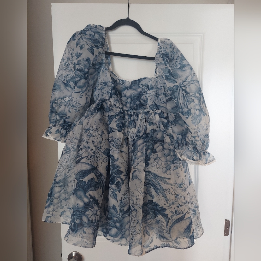 Selkie Louis Toile Puff Dress NWT